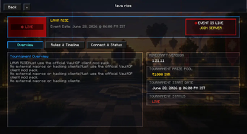 Tournaments Details Page