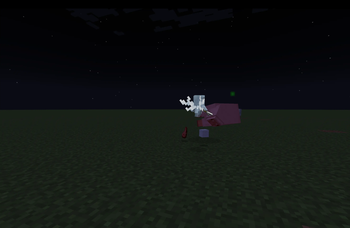 A summoned Vex hunting sheep