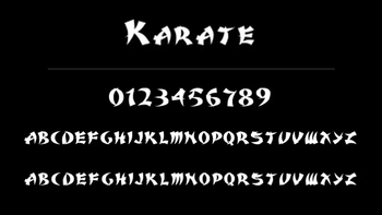 Karate Font