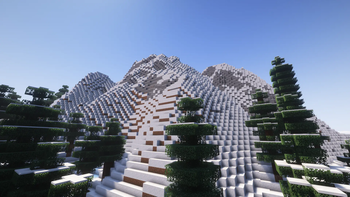 A high peaking mountain