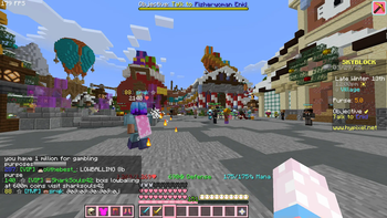 179 fps in the most popular skyblock lobby