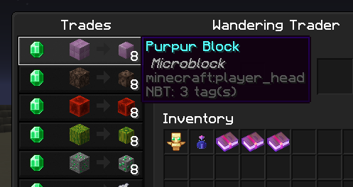 Microblock trades close up
