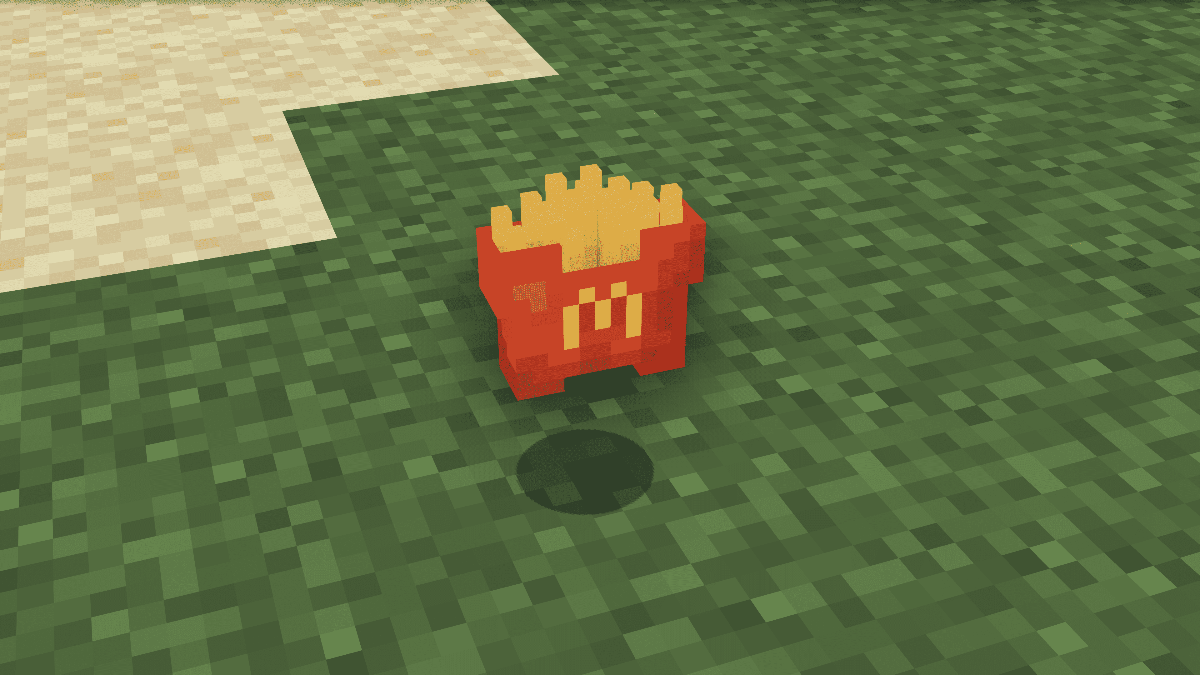 Fries on the ground