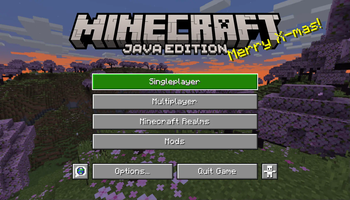 Menu screenshot