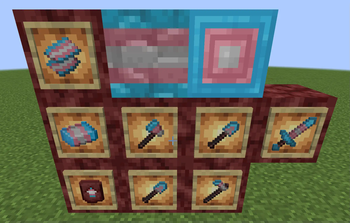 The items, tools, and blocks!