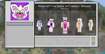 Skinpack in menu