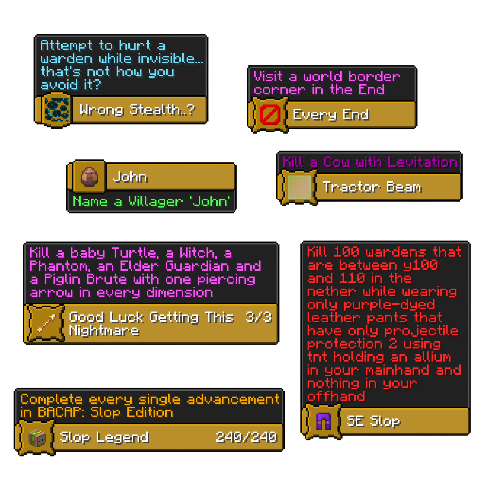Advancement Examples