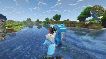 Riding Lapras