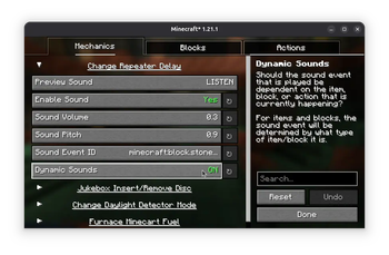 Example Configuration Screen