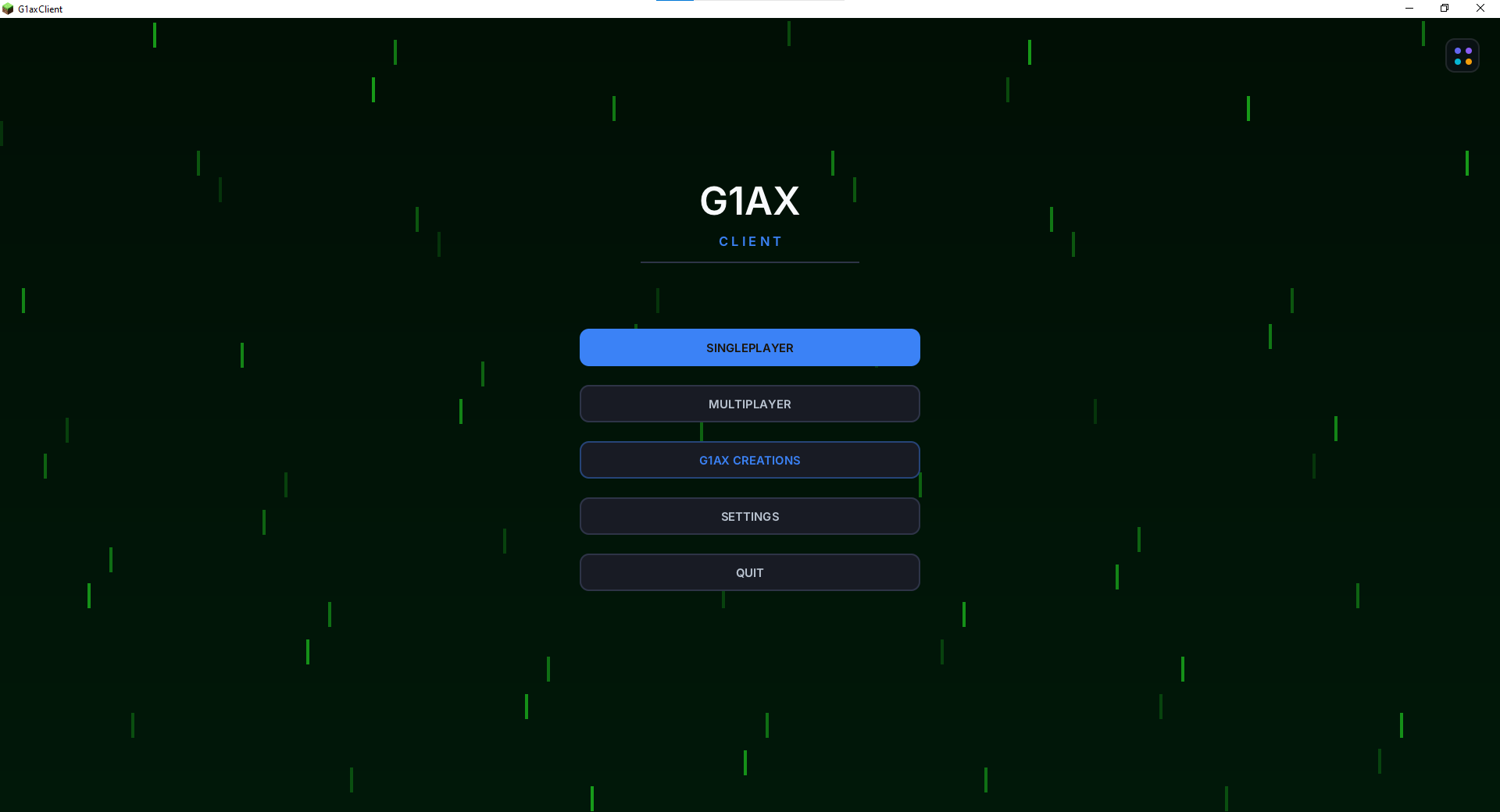 Matrix Rain Shader Theme