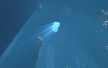 Underwater cave