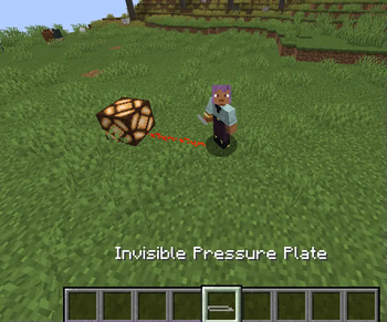 The invisible pressure plate works!