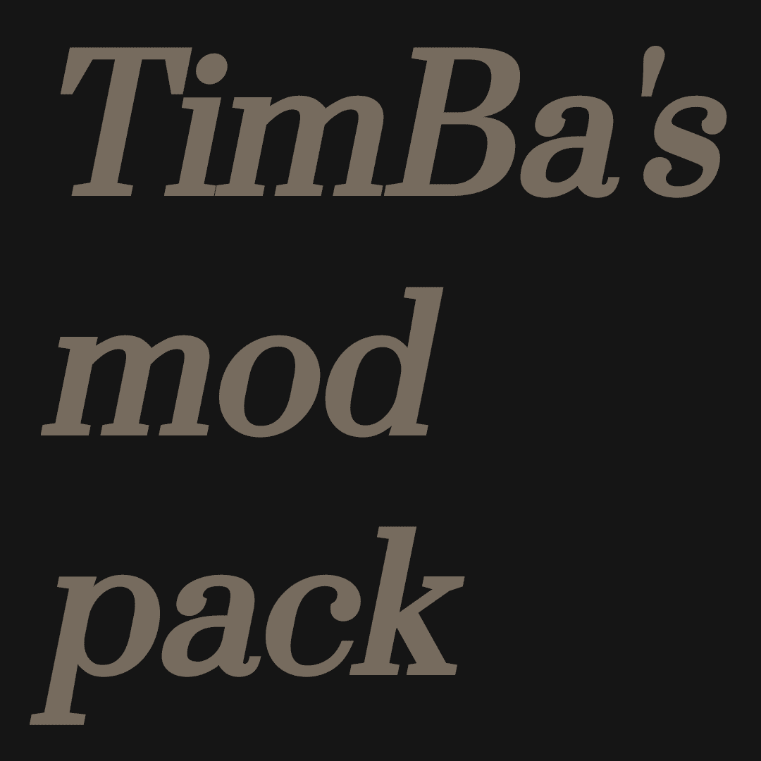 TimBa's mod pack