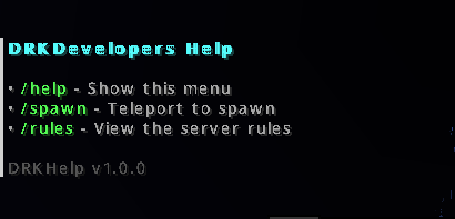 DRKHelp Main Menu
