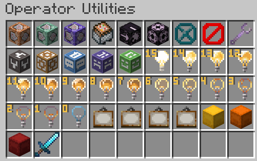 Operator Utilities Menu