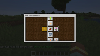 brand new advancement tab (update 2.0.0)