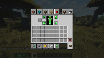 Emerald Armor in inventory