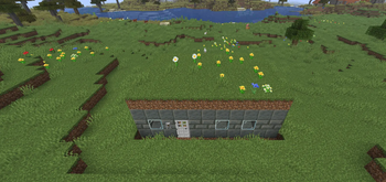 A naturally spawning Terra Dungeon