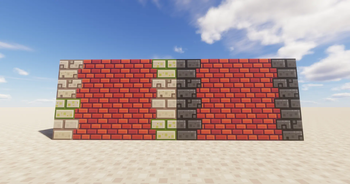 Horizontal connections of bricks