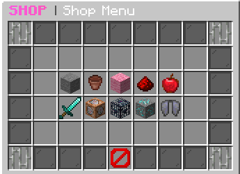 Example Shop Main Menu