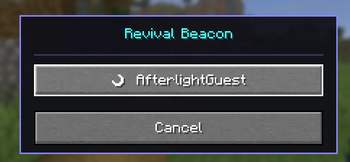 Revival beacon GUI