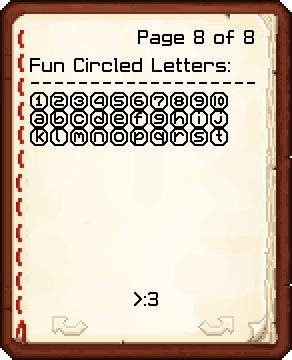 Cricled Latin Characters