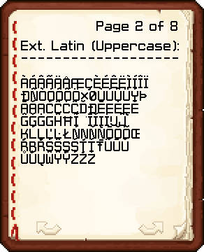Extended Latin Uppercase Characters
