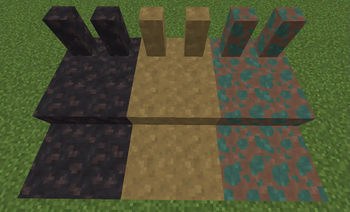 Rough ore blocks