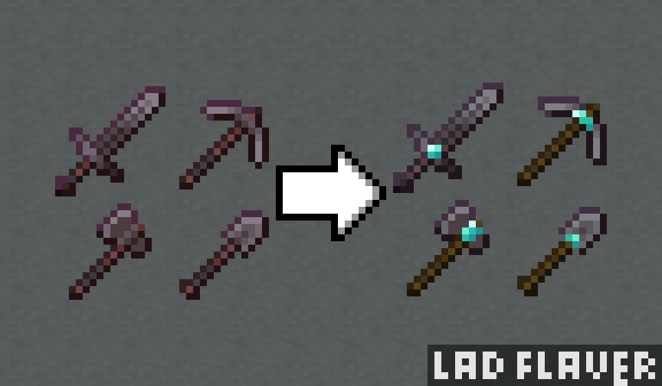 Changes to Netherite Tools