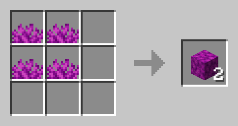 4 Bubble Coral/Coral Fan = 2 Bubble Coral Block