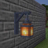 Iron wall lantern