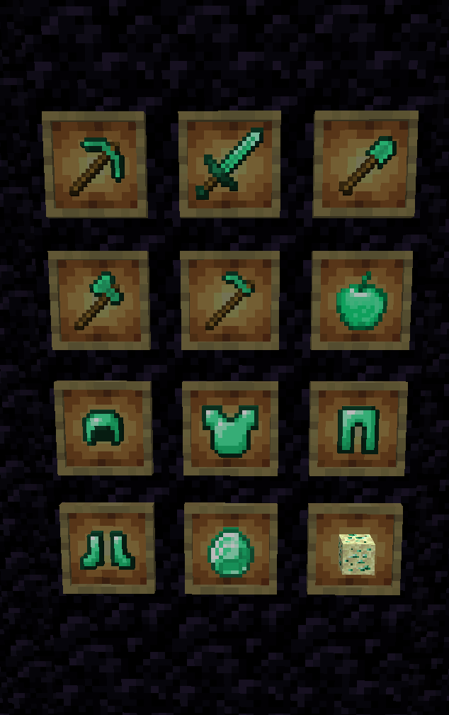 All items and tools in this mod