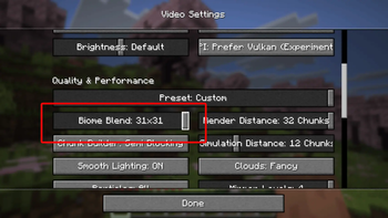 Vanilla Menu