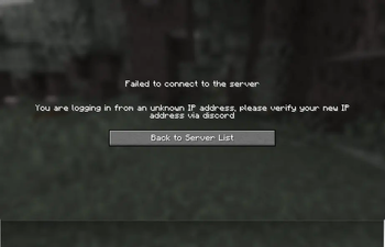 Failed access by whitelisted player from unbound IP