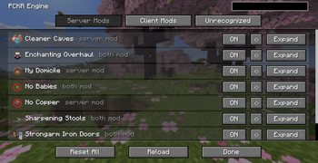 Engine on Server Mods