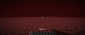 Showcasing the netherrack bedrock.
