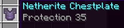 Netherite Chestplate with resource pack on