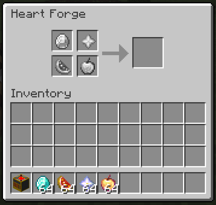 Heart Forge Crafting GUI