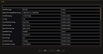 ArdaMusic panel volumes