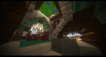 A game room and storage.