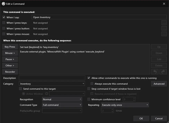 VoiceAttack Configuration