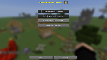 Config menu