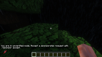 Players without a sponsor will see the following message