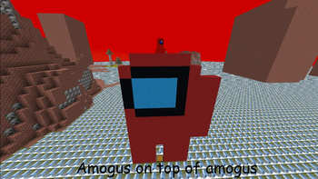 Amogus on top of amogus