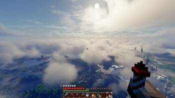 Elytra flying with Eclipse shader