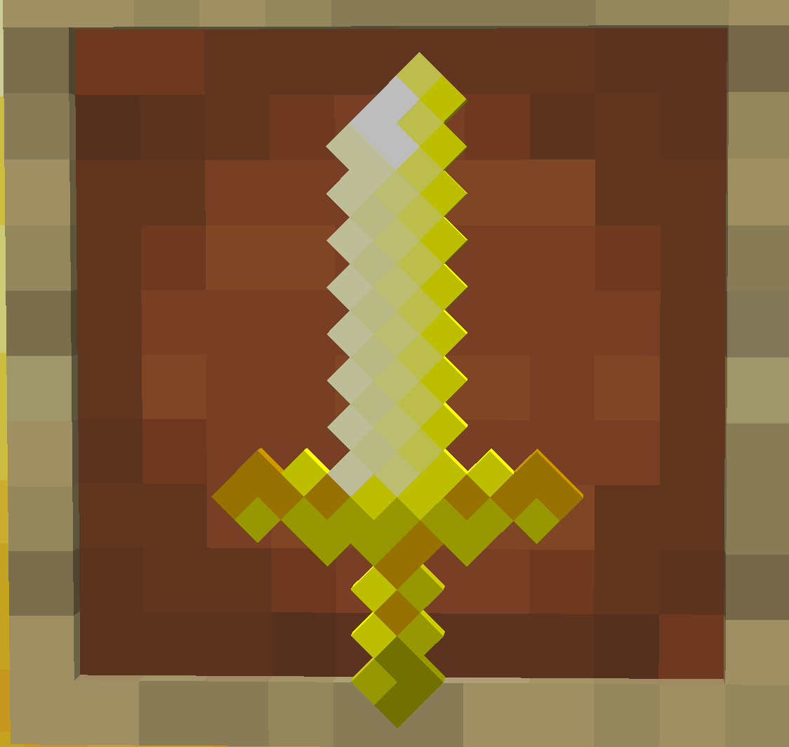 Golden sword