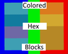 Colored Hex Blocks