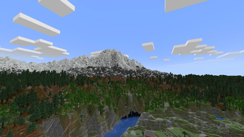 beautiful large Earth like mountain
