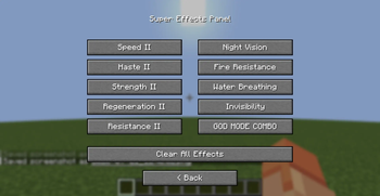 Effects Menu