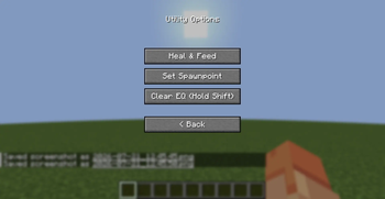 Utility Options Menu